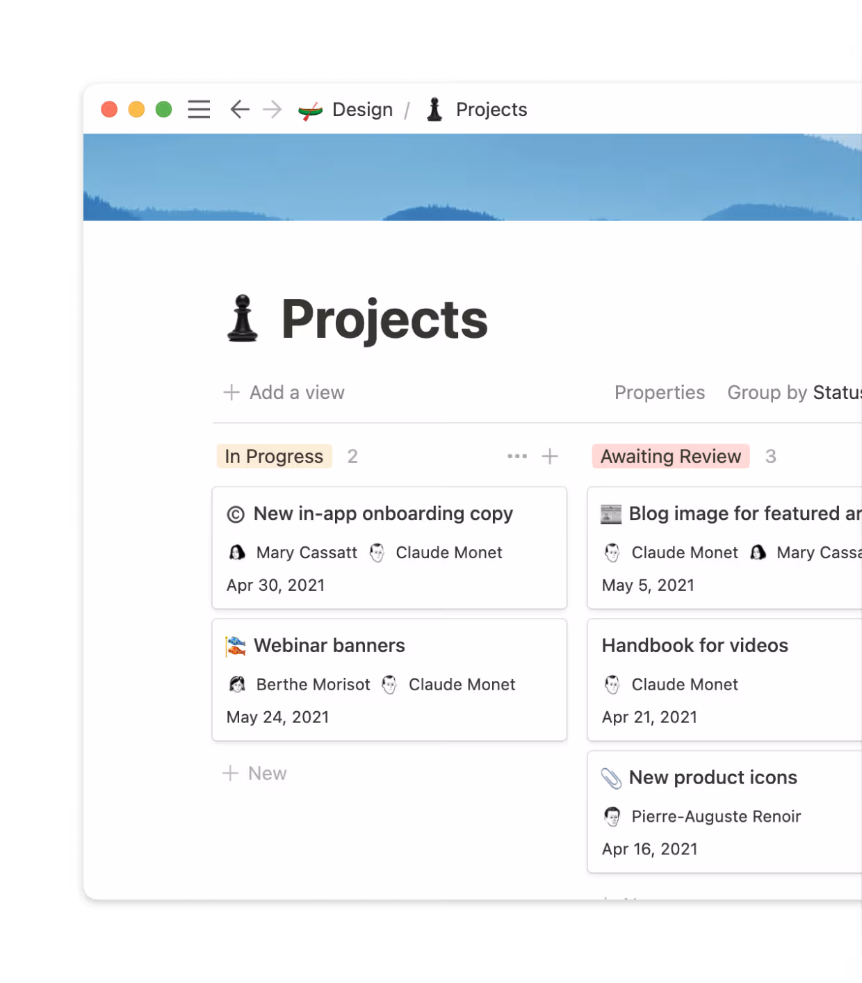 A transparent project board cuts down status report requests and check-ins.