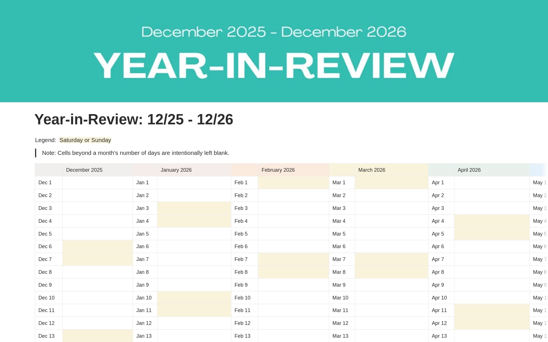 Tangkapan layar koleksi Systems to build your best self oleh Notion