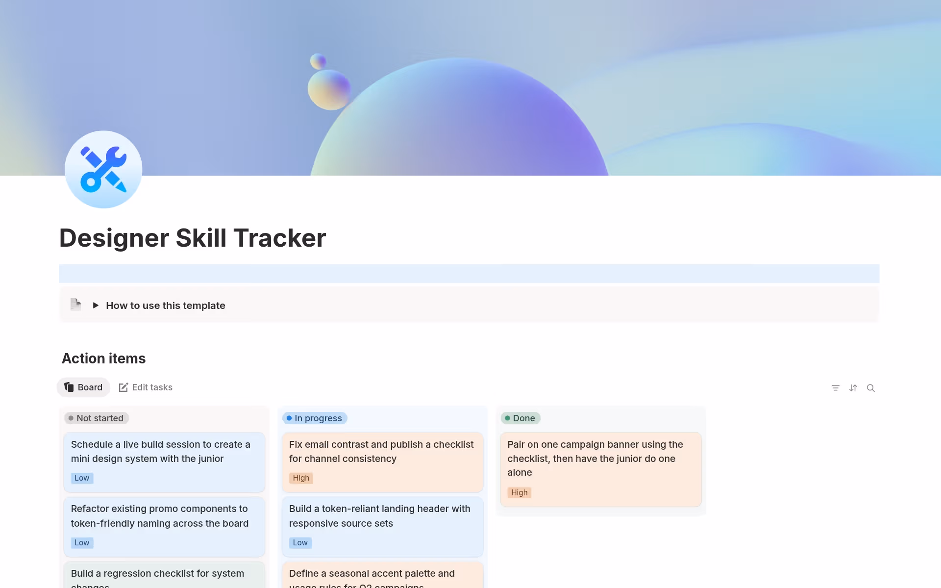 Tangkapan layar koleksi Systems to build your best self oleh Notion