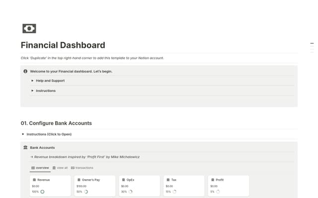 Financial Dashboard