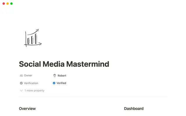 Notion Social Media Mastermind